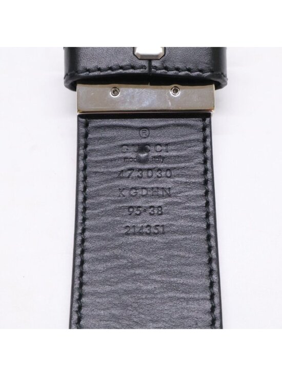 Gucci Kgdhn Reversible Leather with Interlocking Buckle Belt